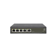 LevelOne Hilbert 5-Port Gigabit PoE Smart Lite Switch, 802.3at/af PoE, 4 uscite PoE, 60W PoE-Budget di potenza, Gestito, L2, Eth