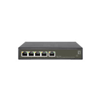 LevelOne Hilbert 5-Port Gigabit PoE Smart Lite Switch, 802.3at/af PoE, 4 uscite PoE, 60W PoE-Budget di potenza, Gestito, L2, Eth