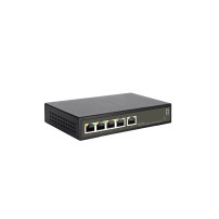 LevelOne Hilbert 5-Port Gigabit PoE Smart Lite Switch, 802.3at/af PoE, 4 uscite PoE, 60W PoE-Budget di potenza, Gestito, L2, Eth