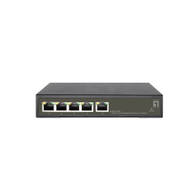 LevelOne Hilbert 5-Port Gigabit PoE Smart Lite Switch, 802.3at/af PoE, 4 uscite PoE, 60W PoE-Budget di potenza, Gestito, L2, Eth
