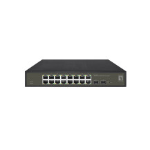 LevelOne Hilbert 18-Switch Gigabit Smart Lite, 16 x Gigabit RJ45, 2 x Gigabit SFP, Gestito, L2, Gigabit Ethernet (10/100/1000), 