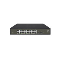 LevelOne Hilbert 18-Switch Gigabit Smart Lite, 16 x Gigabit RJ45, 2 x Gigabit SFP, Gestito, L2, Gigabit Ethernet (10/100/1000), 