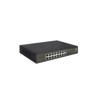 LevelOne Hilbert 18-Switch Gigabit Smart Lite, 16 x Gigabit RJ45, 2 x Gigabit SFP, Gestito, L2, Gigabit Ethernet (10/100/1000), 
