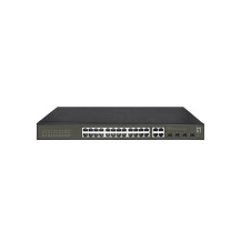 LevelOne Hilbert 28-Switch Gigabit Smart Lite, 24 x Gigabit RJ45, 4 x Combo Gigabit SFP/RJ45, Gestito, Livello 2, Ethernet Gigab