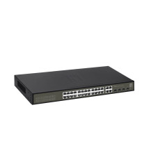 LevelOne Hilbert 28-Switch Gigabit Smart Lite, 24 x Gigabit RJ45, 4 x Combo Gigabit SFP/RJ45, Gestito, Livello 2, Ethernet Gigab