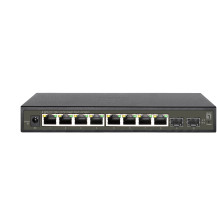 LevelOne Hilbert 10-Switch Gigabit Smart Lite, 8 x Gigabit RJ45, 2 x Gigabit SFP, Gestito, L2, Gigabit Ethernet (10/100/1000), F