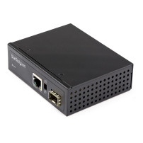 StarTech.com PoE + Convertitore Mediali Industriale 60W - Convertitore di media LWL Cavo - Monomodo-/Multimode Glasfaser auf Kup