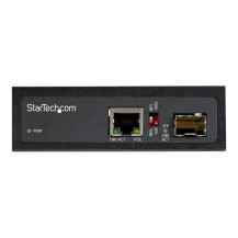 StarTech.com PoE + Convertitore Mediali Industriale 60W - Convertitore di media LWL Cavo - Monomodo-/Multimode Glasfaser auf Kup