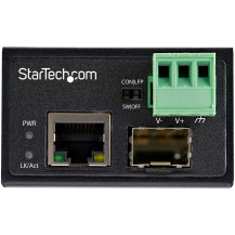 StarTech.com Industrial Media Converter - 100 Mbit/s Medienkonverter LWL Kupfer - Monomodo-/Multimodo fibra ottica su cavo elett