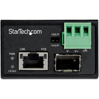 StarTech.com PoE + Industrial Media Converter 30W - Convertitore di media LWL Cavo - Monomodo-su fibra ottica multimodo su cavo 