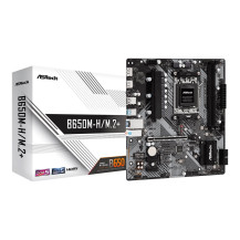 ASRock B650M-H/M.2+ - Scheda madre - micro ATX - Socket AM5 - Chipset AMD B650 - USB-C 3.2 Gen 1, USB 3.2 Gen 1 - LAN Gigabit - 
