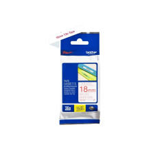 Brother TZe-242 - Autocollante - Rosso su Bianco - Rolla (1,8 cm x 8 m)