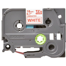 Brother TZe-242 - Autocollante - Rosso su Bianco - Rolla (1,8 cm x 8 m)