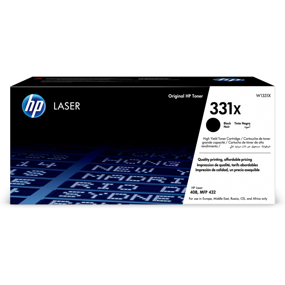 HP Cartuccia toner nero originale Laser 331X ad alta capacità HP Cartuccia toner nero originale Laser 331X ad alta capacità