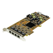 StarTech.com scheda di rete Gigabit Power over Ethernet a 4 porte PCI Express - PSE / PoE NIC PCI Express - 4-quad (Quad)