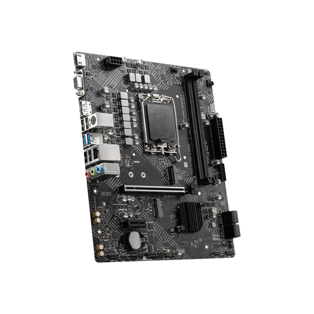 MSI PRO H610M-G DDR4 - Scheda madre - micro ATX - Sockel LGA1700 - Chipset H610 - USB 3.2 Gen 1 - LAN Gigabit - Integrato-Grafic