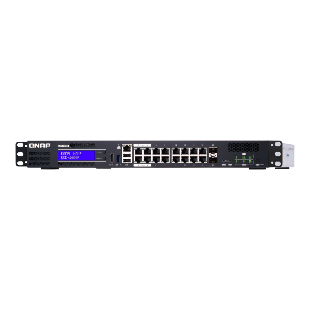 QNAP QGD-1600P - Switch - Intelligente - 4 x 10/100/1000 (PoE++)