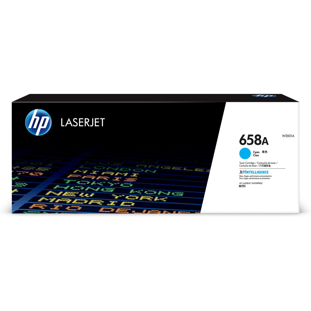 HP Cartuccia toner ciano originale LaserJet 658A HP Cartuccia toner ciano originale LaserJet 658A