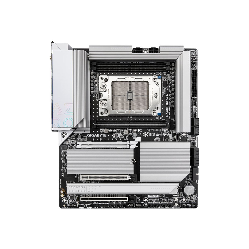 Gigabyte TRX50 AERO D - 1.0 - Scheda madre - E-ATX - Socket sTR5 - Chips AMD TRX50 - USB 3.2 Gen 1, USB 3.2 Gen 2, USB4, USB-C 3