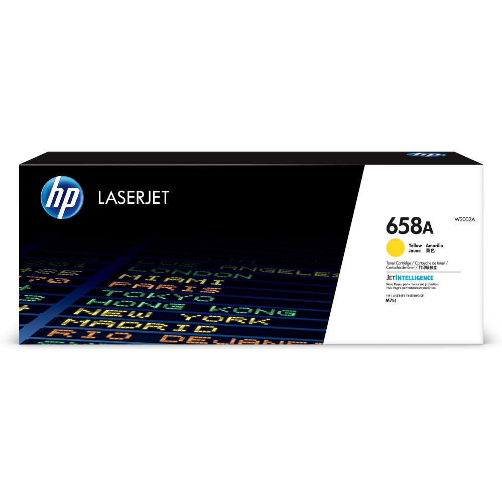 HP Cartuccia toner giallo originale LaserJet 658A HP Cartuccia toner giallo originale LaserJet 658A