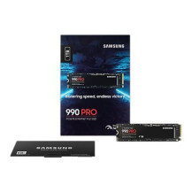 Samsung 990 PRO MZ-V9P1T0BW - SSD - crittografato - 1 TB - interno - M.2 2280 - PCIe 4.0 x4 (NVMe)