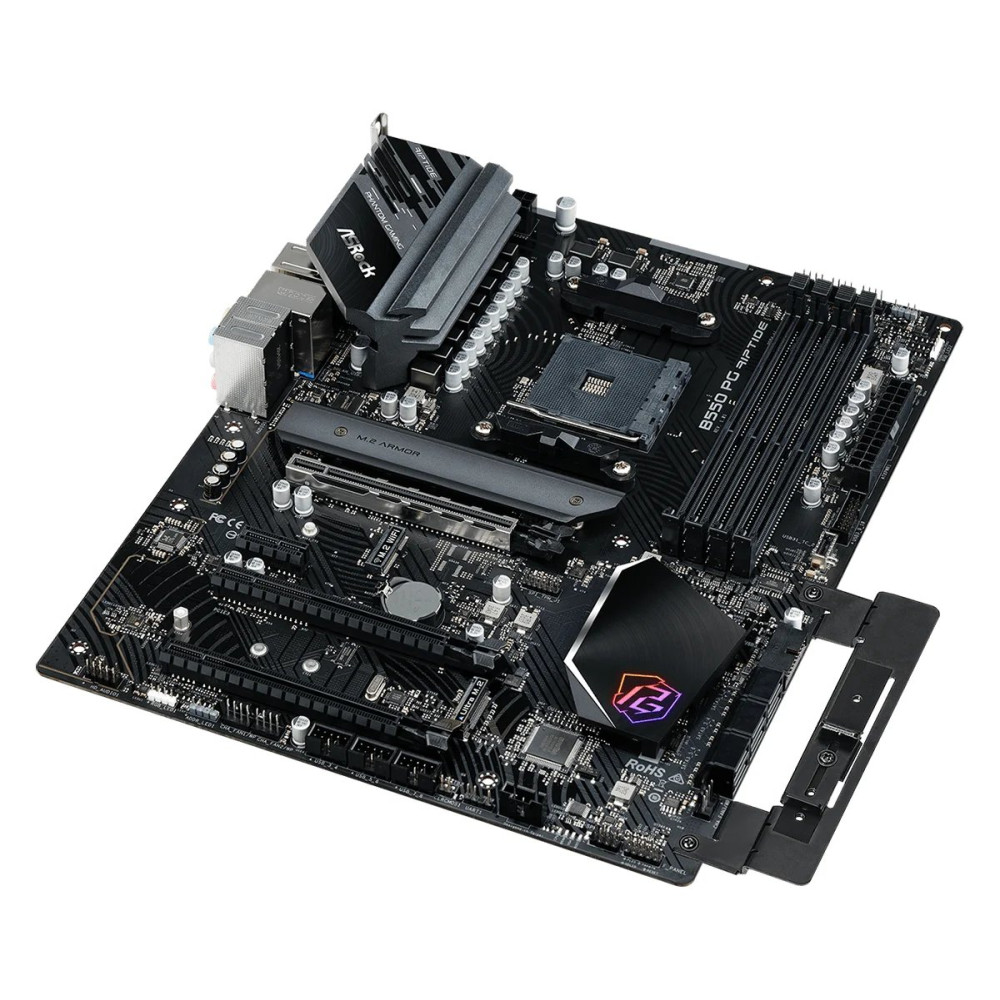 ASRock B550 PG Riptide - Scheda madre - ATX - Socket AM4 - Scheda madre AMD B550 - USB-C Gen2, USB 3.2 Gen 1, USB 3.2 Gen 2 - LA