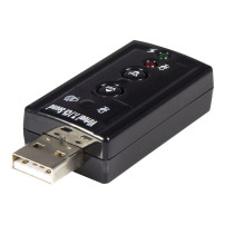 StarTech.com USB Audio Adapter 7.1 - USB su scheda sonora effetto sonoro virtuale 3D 7.1 - Carta suono con connettore USB (jack)