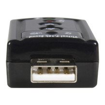 StarTech.com USB Audio Adapter 7.1 - USB su scheda sonora effetto sonoro virtuale 3D 7.1 - Carta suono con connettore USB (jack)