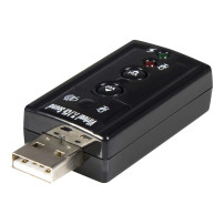 StarTech.com USB Audio Adapter 7.1 - USB su scheda sonora effetto sonoro virtuale 3D 7.1 - Carta suono con connettore USB (jack)