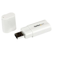StarTech.com Adattatore audio per USB - Suonocarta USB in bianco - Carta suono con connettore USB (jack)
