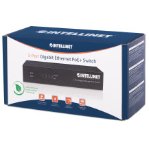 Intellinet 5-Switch Port Gigabit Ethernet PoE+, 4 porte PSE, IEEE 802.3at/af Power over Ethernet (PoE+/PoE)