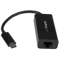 StarTech.com Adattatore USB C a Ethernet Gigabit - Nero - USB 3.1 to RJ45 LAN Network Adapter - USB Type C to Ethernet (US1GC30B