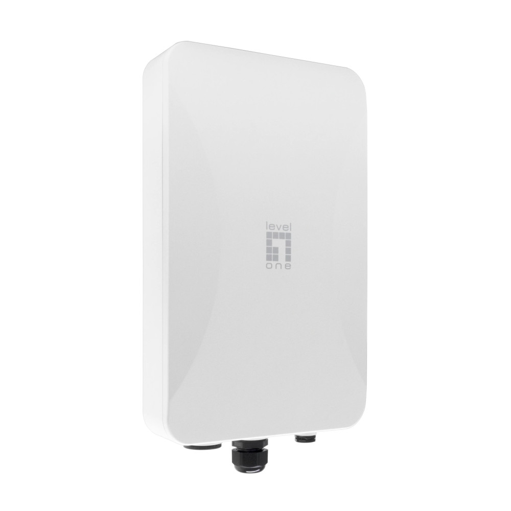 LevelOne AX3000 Dual Band Wi-Fi 6 Outdoor PoE WLAN Access Point, omnicommerciale, 2,4 GHz, 5 GHz, 3000 Mbit/s, WPA2, WPA3, 10,10