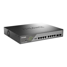 D-Link DSS 200G-10MPP - Switch - gestito - 8 x 10/100/1000 (PoE)