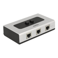 Delock Switch RJ45 10/100/1000 2 porte manuale