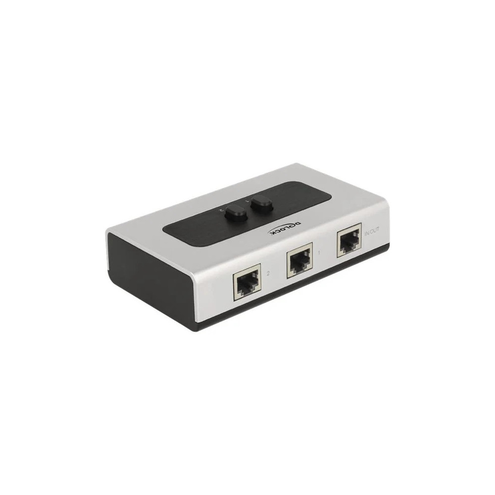 Delock Switch RJ45 10/100/1000 2 porte manuale