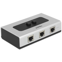 Delock Switch RJ45 10/100/1000 2 porte manuale