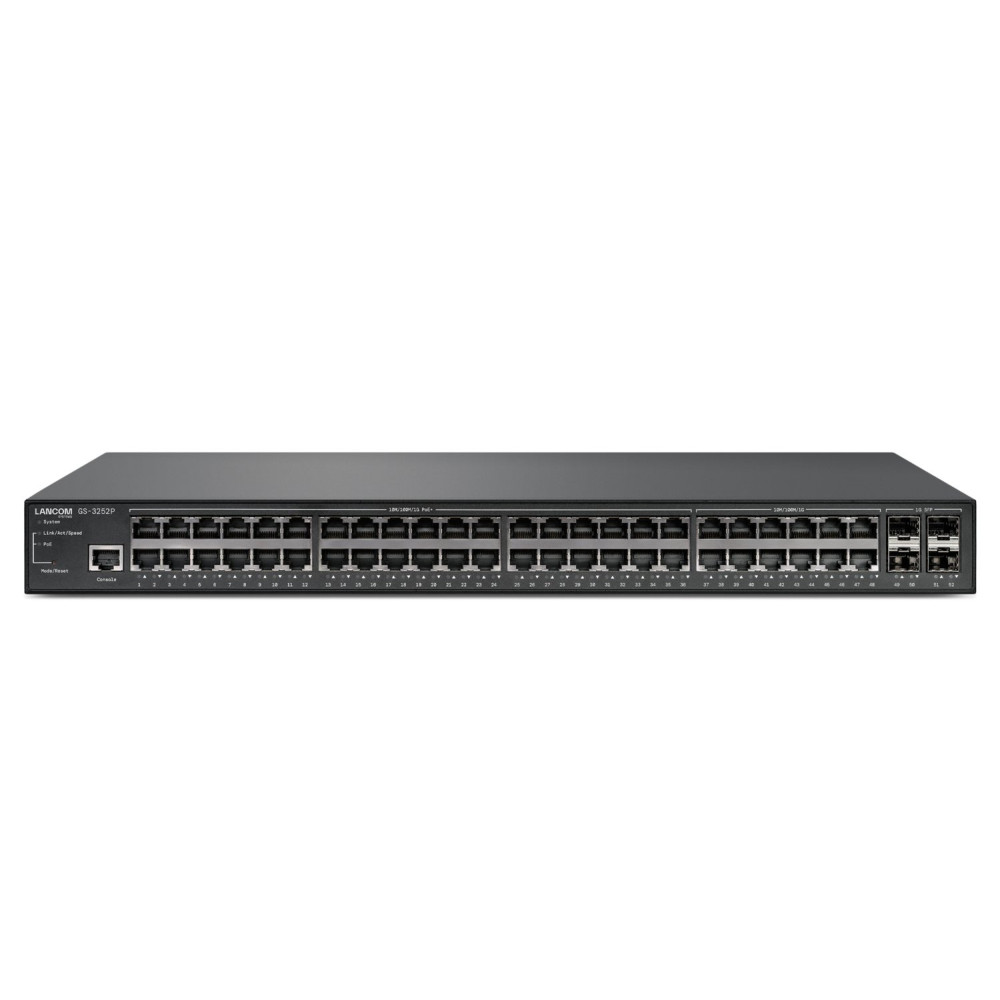 Lancom GS-3252P, gestito, L3, Gigabit Ethernet (10/100/1000), Power over Ethernet (PoE), Installazione in rack, 1U