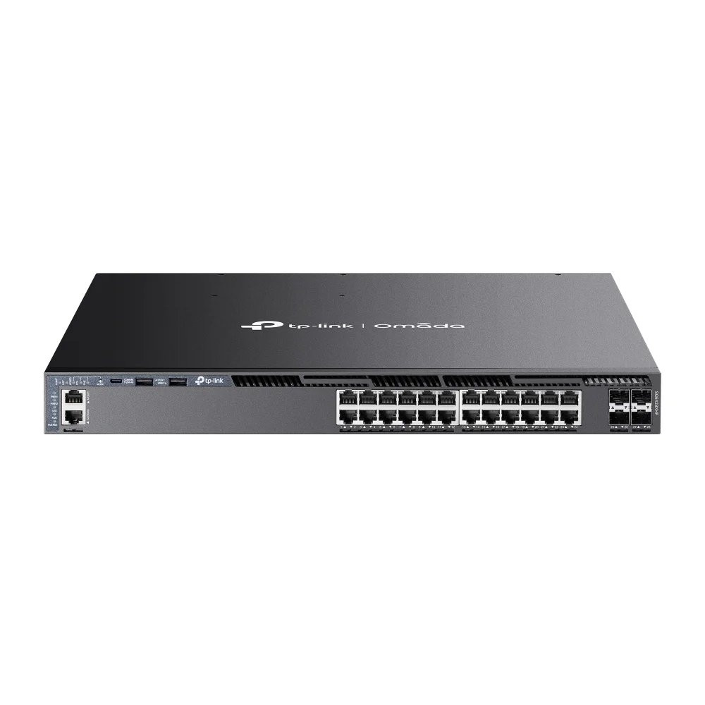 TP-LINK Omada SG6428XHP, Gestito, L3, Gigabit Ethernet (10/100/1000), Power over Ethernet (PoE), Montaggio in rack, 1U
