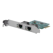 StarTech.com Dual Port Gigabit Ethernet NIC - 1 Gbps PCIe NIC - Adattatore server a doppio porto - Scheda Ethernet a doppio port
