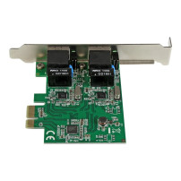 StarTech.com Dual Port Gigabit Ethernet NIC - 1 Gbps PCIe NIC - Adattatore server a doppio porto - Scheda Ethernet a doppio port