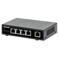 Intellinet Switch - 4 x 10/100/1000 (PoE+) + 1 x 10/100/1000 (Uplink)