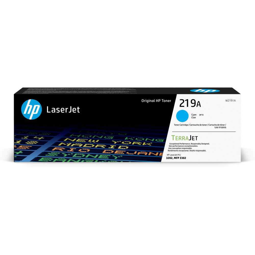 HP Cartuccia toner ciano originale LaserJet 219A HP Cartuccia toner ciano originale LaserJet 219A
