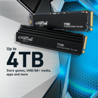 Crucial T700 - SSD - crittografato - 4 TB - interno - M.2 - PCI Express 5.0 (NVMe)