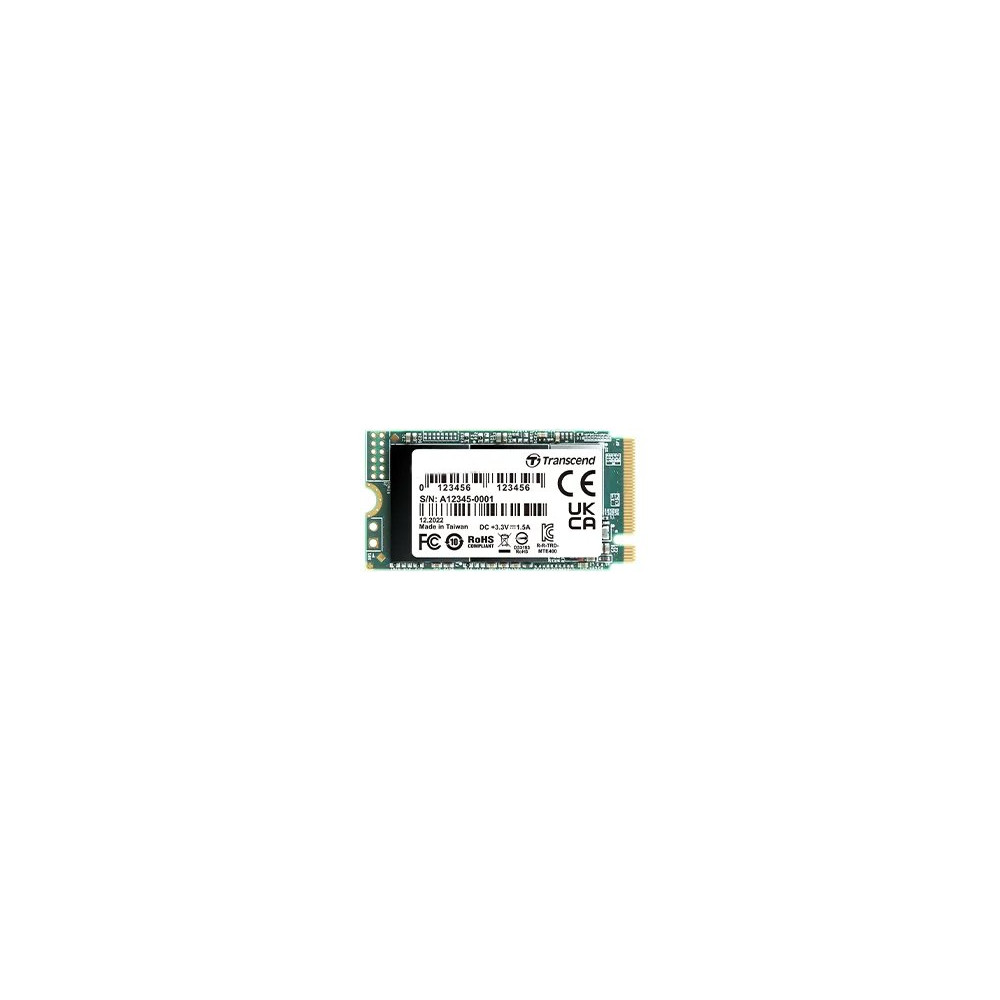 Transcend MTE400S - SSD - 256 GB - interno - M.2 2242 - PCIe 3.0 x4 (NVMe)