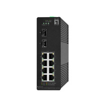 LevelOne Hilbert 10-Port Gigabit PoE Smart Lite Switch, 8 uscite PoE, 2 x Gigabit SFP, 802.3at/af PoE, gestito, L2, Gigabit Ethe
