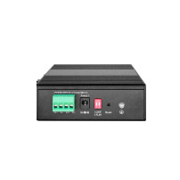 LevelOne Hilbert 8-Port Industrial Gigabit PoE Smart Lite Switch, 8 uscite PoE, 802.3at/af PoE, gestito, L2, Gigabit Ethernet (1