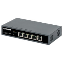 Intellinet Switch - 4 x 10/100/1000 (PoE+) + 1 x 10/100/1000 (traversamento PoE)