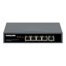 Intellinet Switch - 4 x 10/100/1000 (PoE+) + 1 x 10/100/1000 (traversamento PoE)