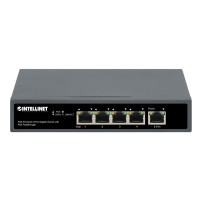Intellinet Switch - 4 x 10/100/1000 (PoE+) + 1 x 10/100/1000 (traversamento PoE)
